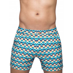 2Eros Print Bondi Shorts S60 Swimwear Chevy Blue (T9658)