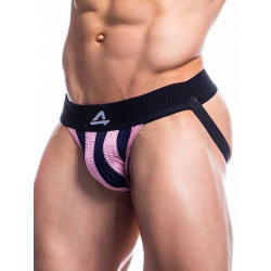 Cut4Men Jockstrap Pink Stripes Underwear Pride (T9699)
