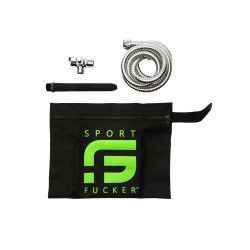 Sport Fucker Shower Kit with Anal Shower Nozzle 6 inch Black (T9732)