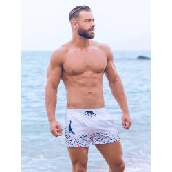 2Eros Print Swim Shorts S50 Seascape White (T9761)