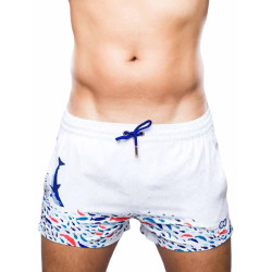 2Eros Print Swim Shorts S50 Seascape White (T9761)