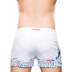 2Eros Print Swim Shorts S50 Seascape White (T9761)