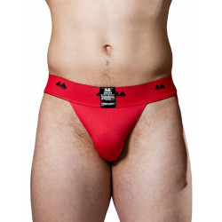 MM The Original Jockstrap Underwear Special Edition REVERSABLE Black/Red 2 inch (T9773)